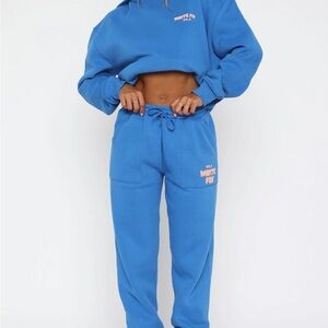White Fox Boutique Offstage Sweatpants in Azure Size XXS